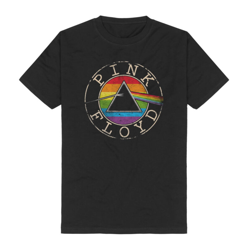 9792 - Pink Floyd Logo Circle Rainbow Gr. M